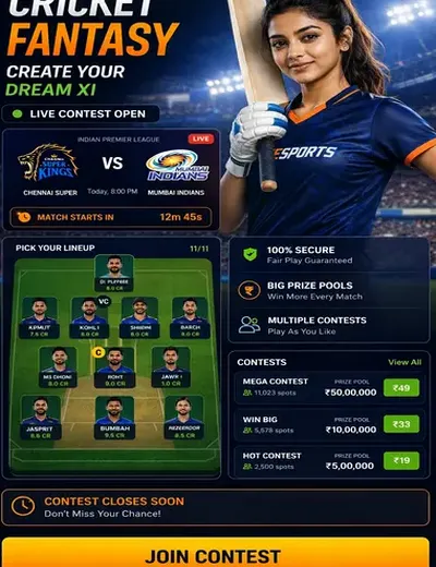 EkTricks (ek tricks satta matka) fantasy cricket & matchday visual 3